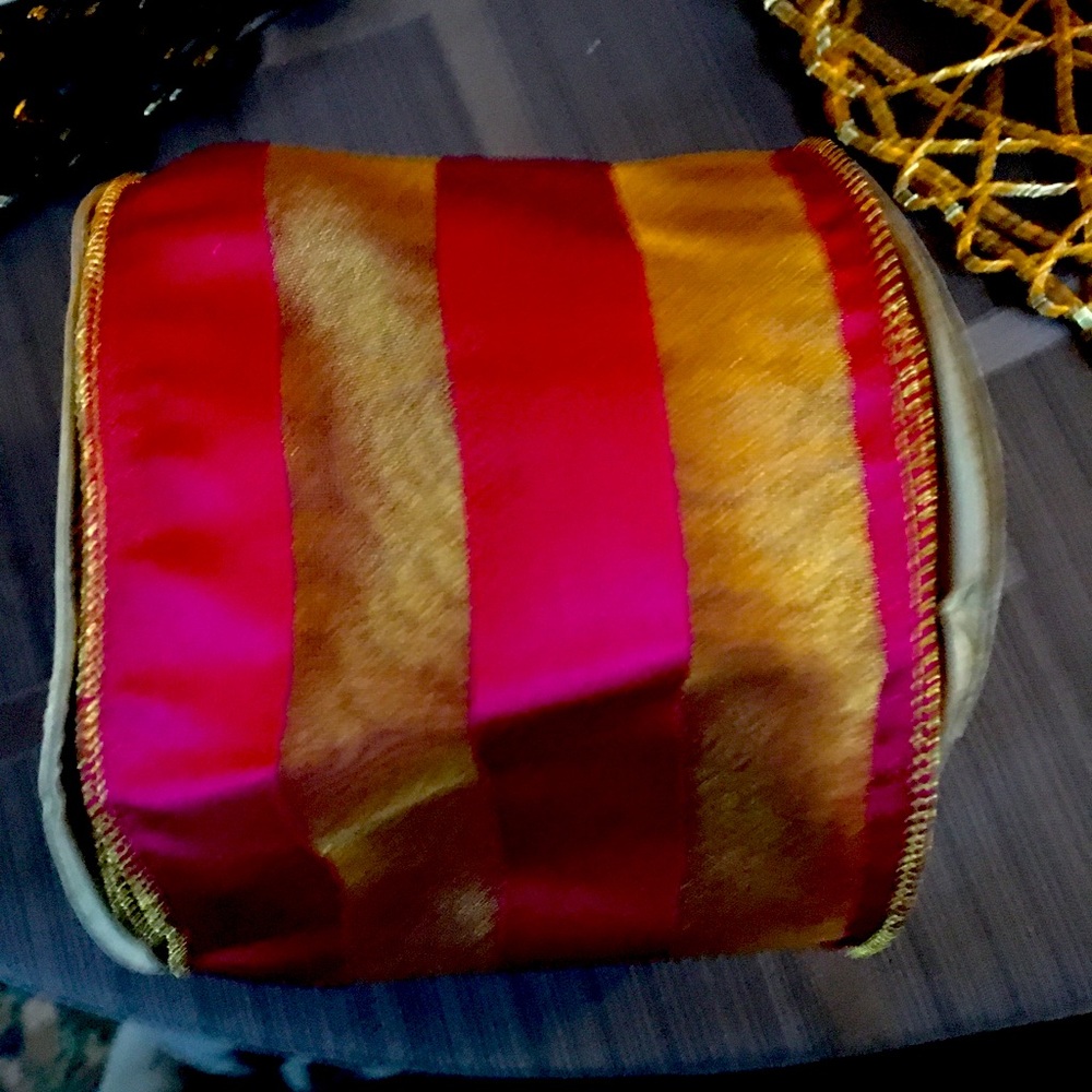 Vintage never used 4” wide ribbon